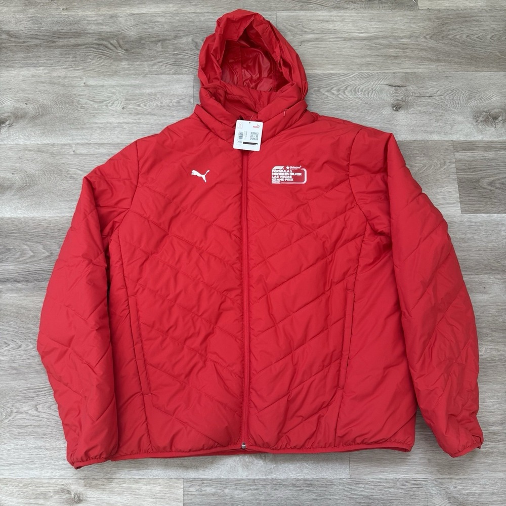 NEW FORMULA 1 LAS VEGAS GRAND PRIX F1 2023 PUMA PUFFER JACKET MENS XXL 2XL NWT
